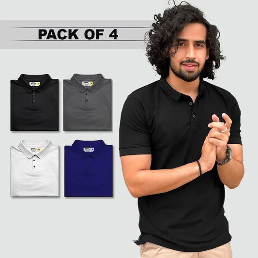 PREMIUM quality Mens Polo T-Shirt (Pack Of 4)
